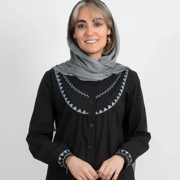 مانتو الیاف طبیعی سلین- تصویر 6