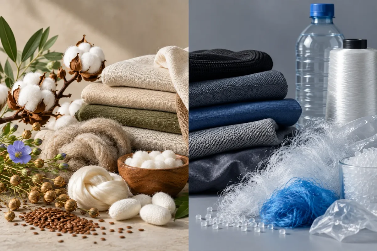 مقایسه الیاف طبیعی و الیاف مصنوعی مورد استفاده در پارچه